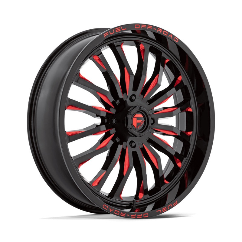 Fuel D822 ARC UTV Wheel Gloss Black Milled Red