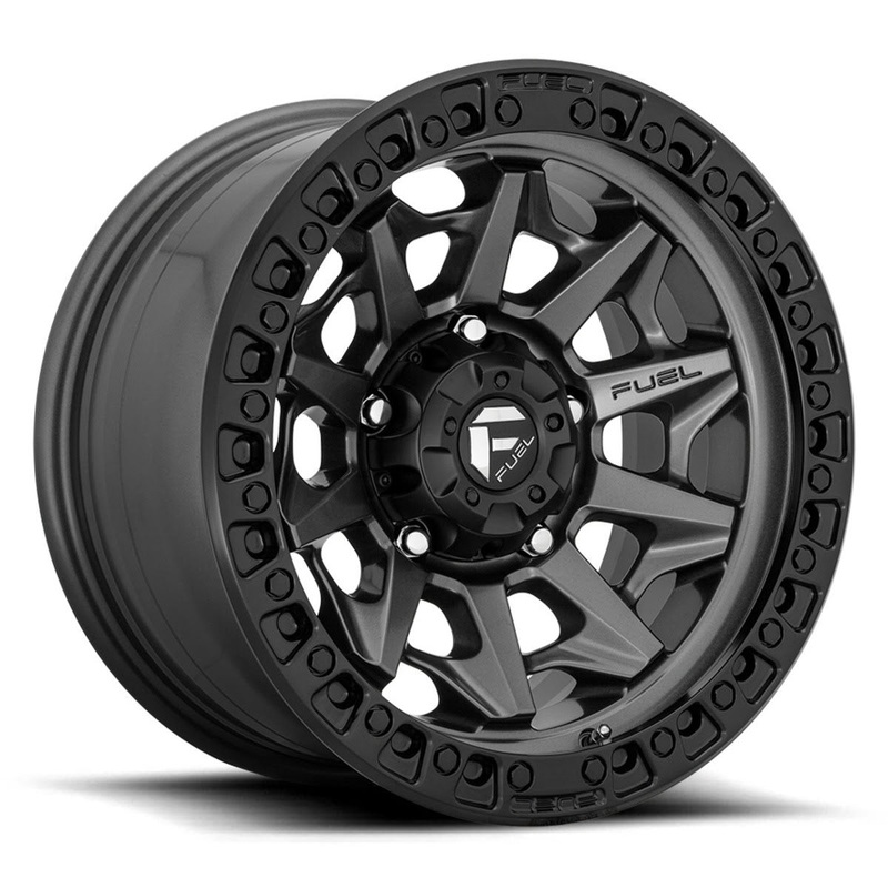 Fuel D716 Covert UTV Wheel – Matte Gunmetal with Black Ring
