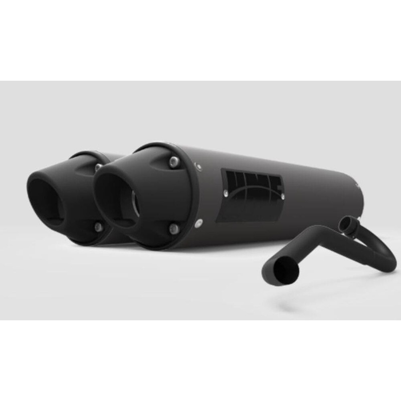 HMF Can-Am Maverick Performance Dual 3/4 Exhaust System – Blackout