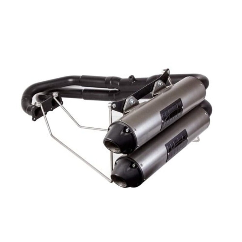 HMF ’14 Polaris RZR XP 1000 Titan-XL Dual Full Exhaust Systems – Blackout