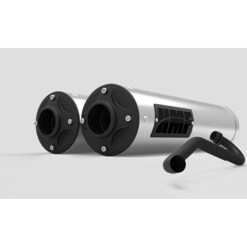 HMF ’15-’17 Can-Am Maverick Turbo Titan-XL Dual Full Exhaust Systems – Blackout