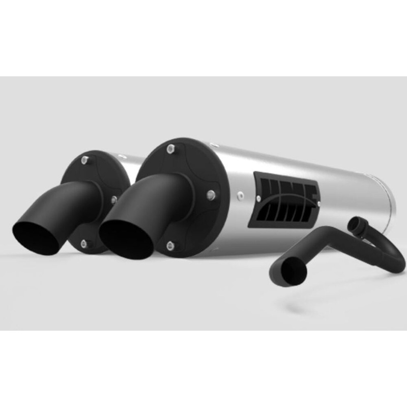 HMF ’15-’23 Polaris RZR XP 1000 Titan-XL Dual Full Exhaust Systems – Blackout