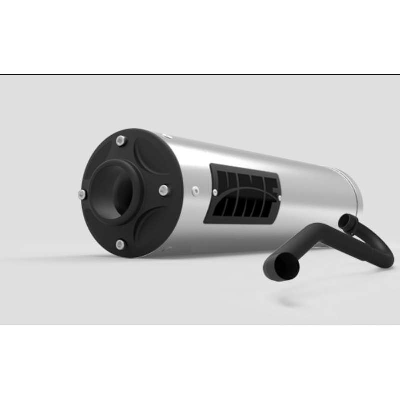 HMF ’08-’10 Polaris RZR 800 Titan-XL Full Exhaust Systems – Blackout