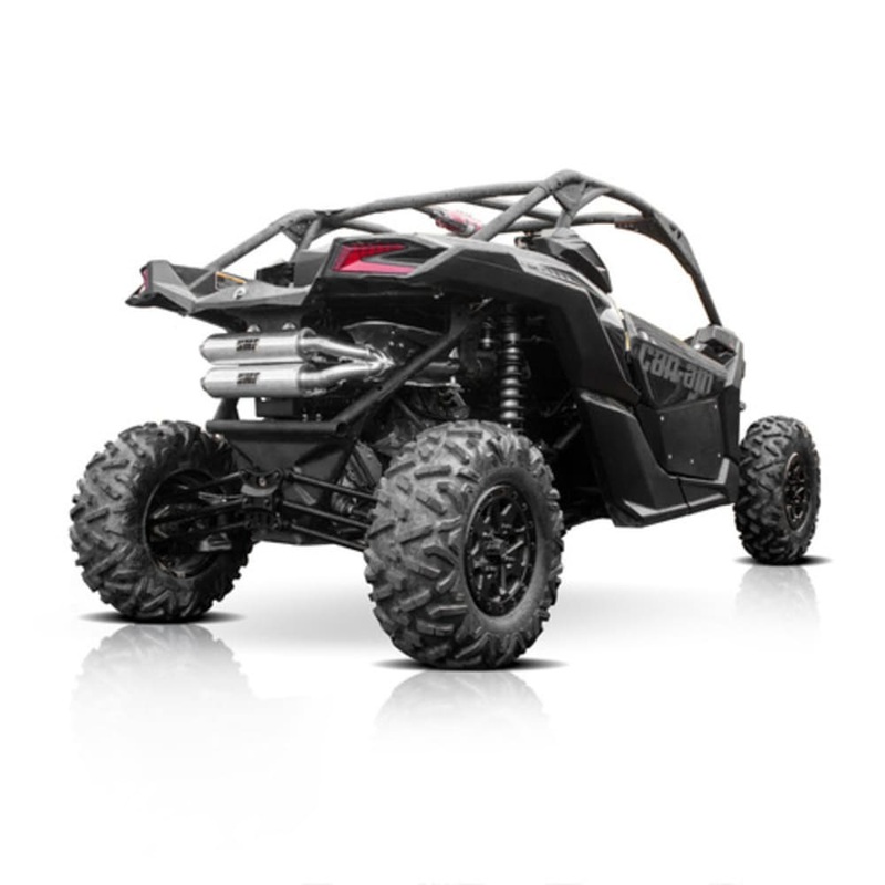 HMF ’17-’22 Can-Am Maverick X3 Performance Dual Full (Turbo Back) Exhaust Systems – Blackout