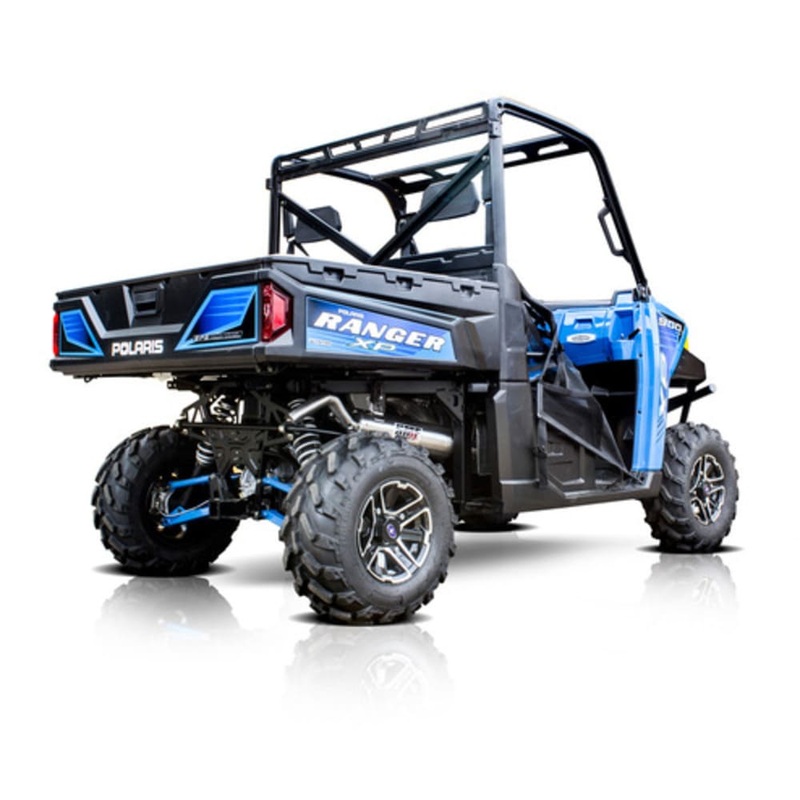 HMF ’17 Polaris Ranger XP 1000 Titan-QS Slip-On Exhaust Systems – Blackout