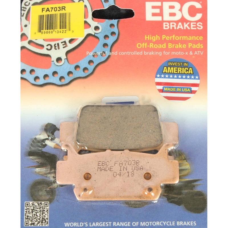 EBC Honda Talon/Pioneer Long-Life Sintered R-Series Brake Pads – Metallic Front Right