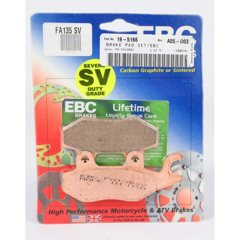 EBC SV Severe Duty Sintered Metal Brake Pads – Front/Rear