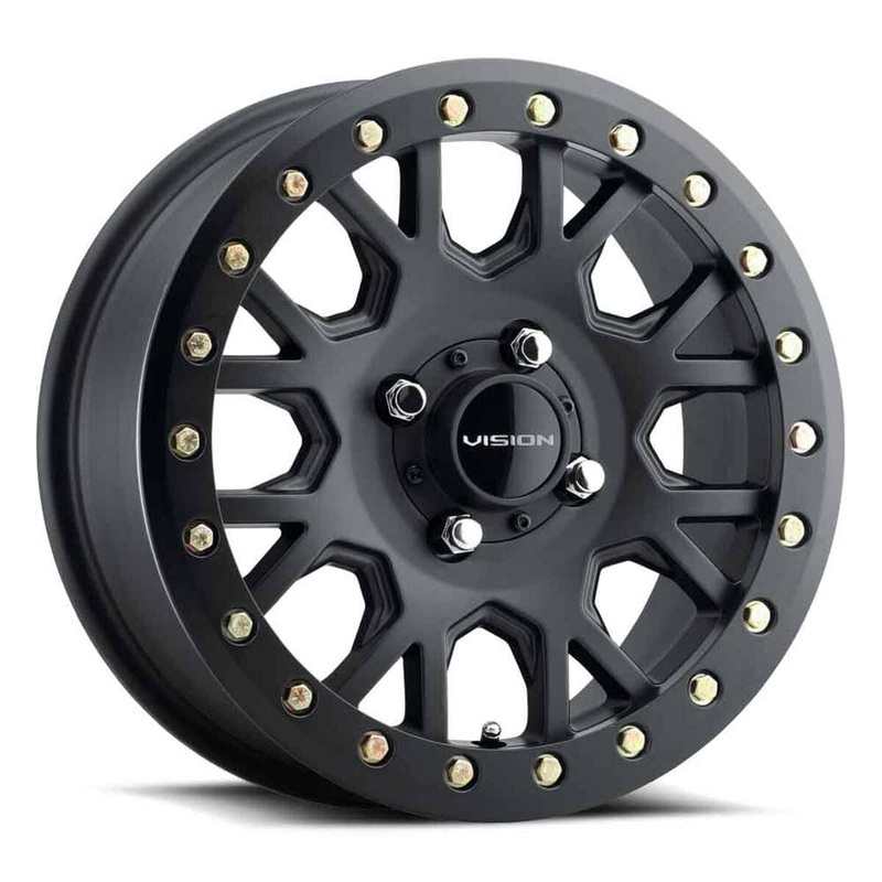Vision Wheel 4 Lug GV8BL Invader Beadlock – Satin Black