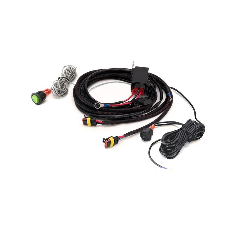 Triple R Lighting Two-Lamp Wiring Kit With Momentary Switch (3-Pin, Superseal, 12V)