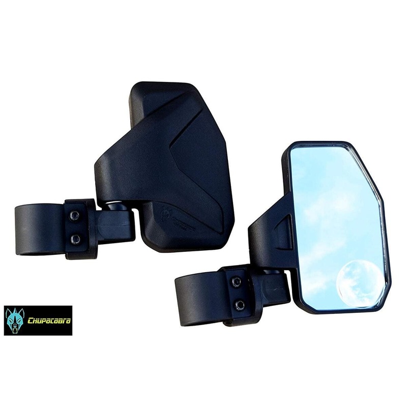 Chupacabra Offroad Rear View/Side Mirror for UTV with Spot Mirror – Right & Left Pair for 1.6 – 2