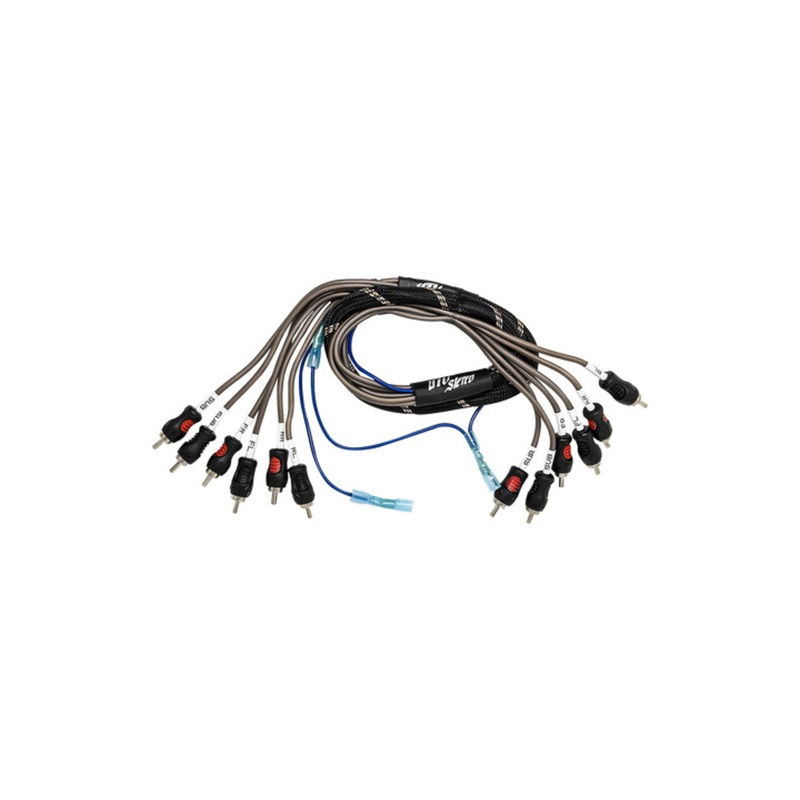 UTV Stereo 6-Channel RCA Harness – Front, Rear, Subwoofer, Remote