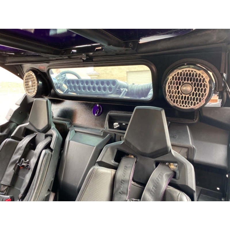 Dirt Warrior Accessories ’16+ Can-Am Maverick X3 Cut-Out Rear Windshield W/Speaker