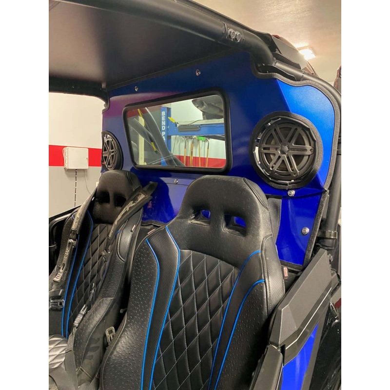 Dirt Warrior Accessories ’18+ Polaris RZR XP Turbo S Rear Windshield W/ Speakers Cut-Out