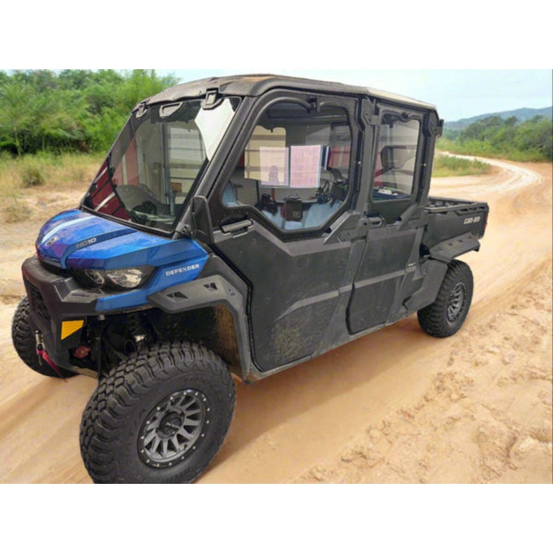 Dirt Warrior Accessories Can-Am Defender 4-Seat Cab Enclosure Upper Side Doors Panels