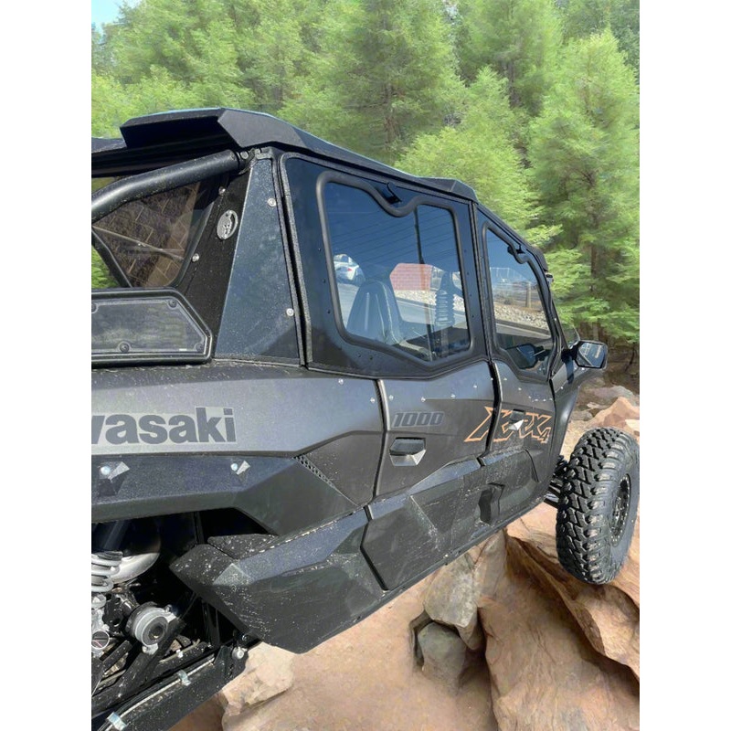 Dirt Warrior Accessories Kawasaki Teryx KRX 1000 4-Seat Cab Enclosure Upper Side Doors Panels