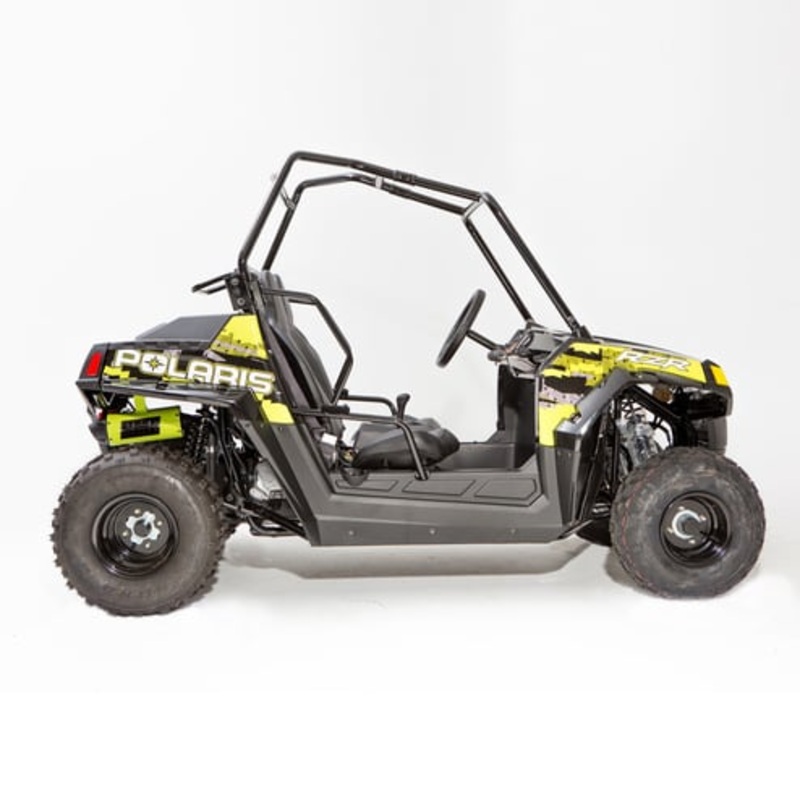 HMF ’10-’21 Polaris RZR 170 Performance Full Exhaust System – Blackout