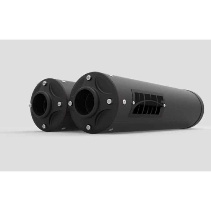 HMF ’13-’18 Can-Am Maverick Titan-XL Dual Slip On Exhaust Systems -Blackout
