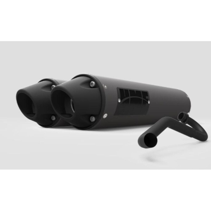HMF ’15-’20 Polaris RZR 4 900 Performance Dual Full Exhaust System – Blackout
