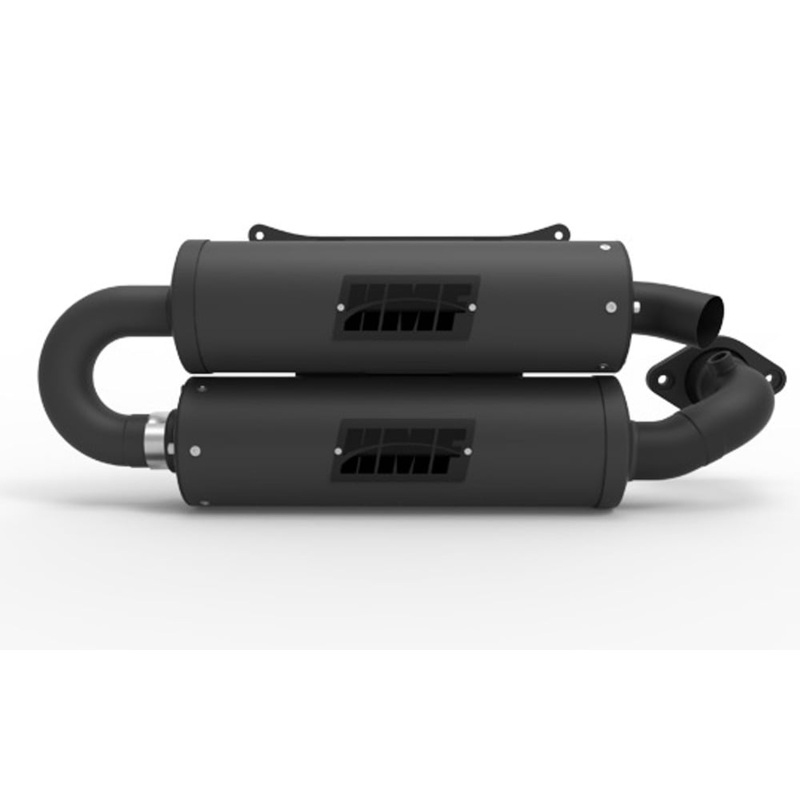HMF ’16-’23 Polaris General Titan-QS Twin Loop Exhaust Systems – Blackout