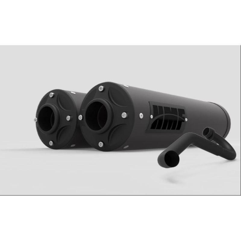 HMF ’19-’23 Honda Talon 1000R/X Dual Full Exhaust Systems – Blackout