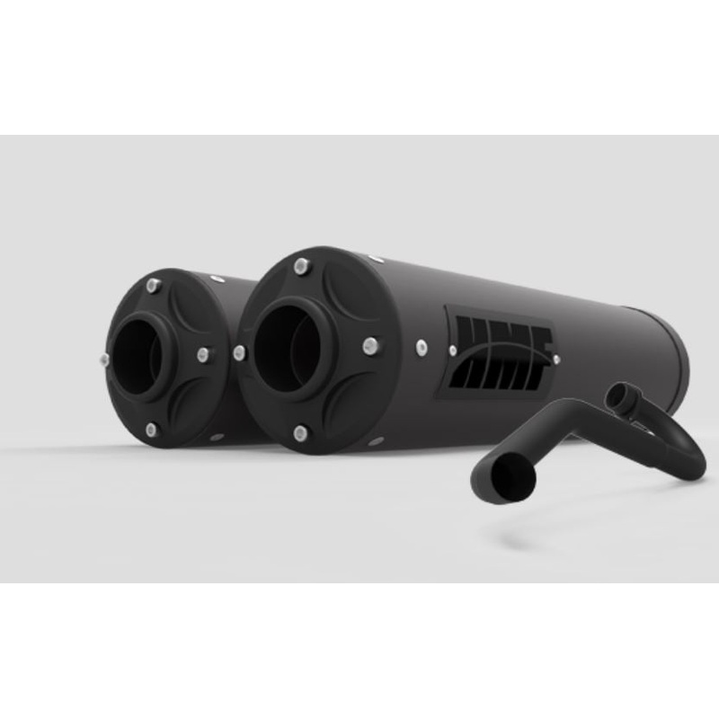 HMF Can-Am Maverick XDS Turbo Titan Dual 3/4 Exhaust System – Blackout
