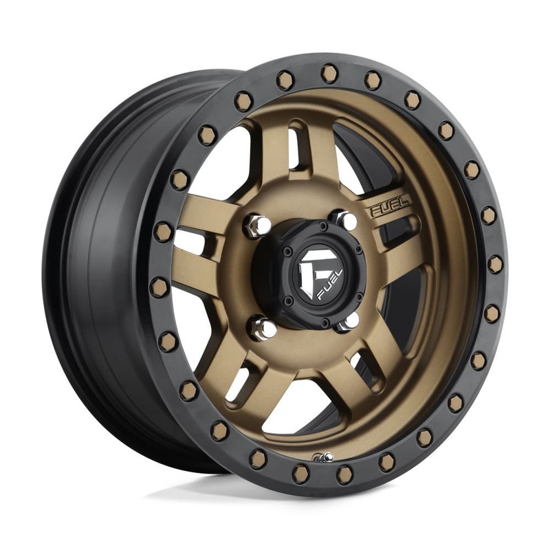 Fuel D583 Anza 4+3 Matte Non-Beadlock Bronze Black Bead Ring