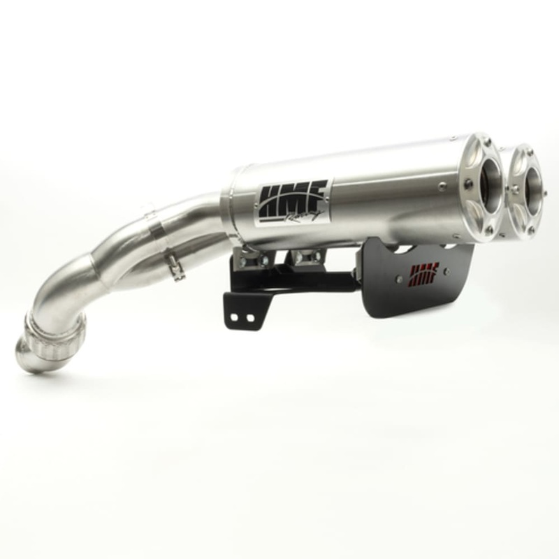 HMF Can-Am Maverick R Big Core Dual Turbo Back Exhaust Systems