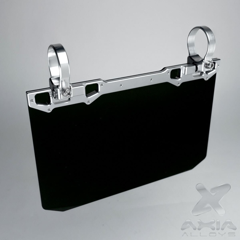 Axia Alloys 12 x 8 Narrow Mount Solid Black Shield Sun Visor