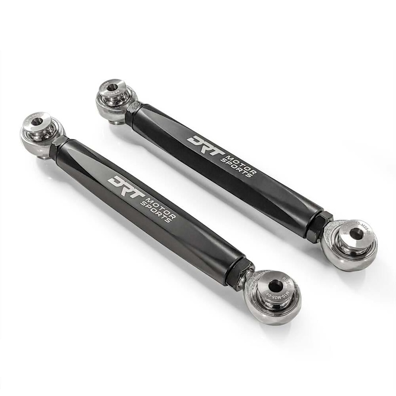 DRT Polaris RZR Pro XP Billet Aluminum Rear Hex Bar Adjustable Sway Bar Link Kit – M10