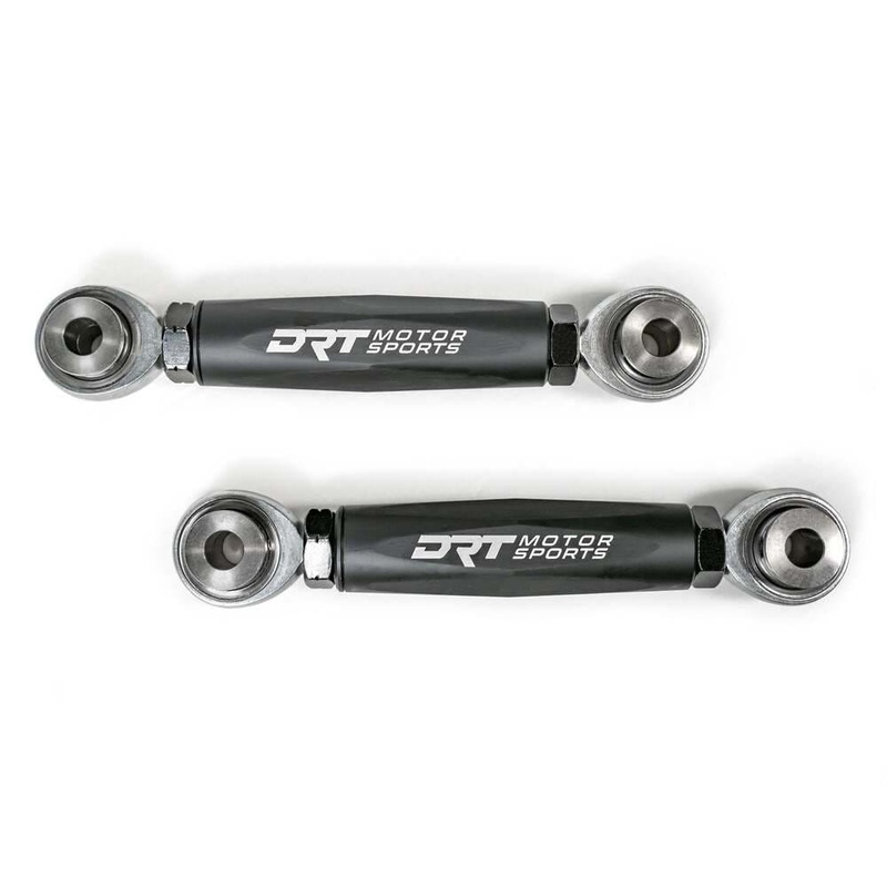 DRT Polaris RZR XP Billet Aluminum Rear Hex Bar Adjustable Sway Bar Link Kit – M12