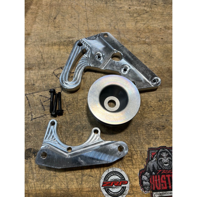 ZRP Polaris RZR Pro R Billet Howe Power Steering Mount & Pulley Kit