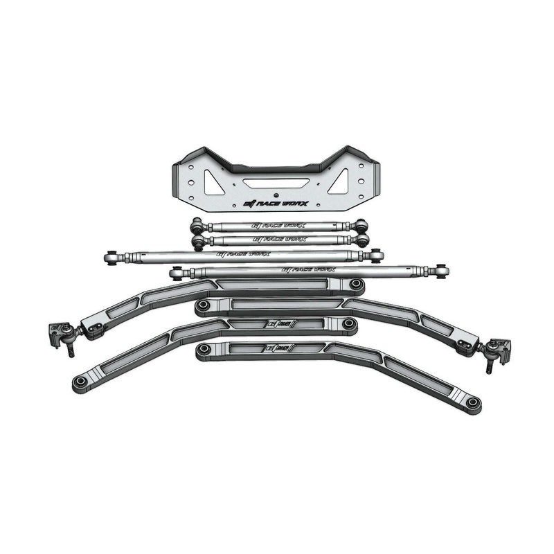 CT Race Worx Can-Am Maverick R Pro Rock High Clearance Billet Radius Rod Kit