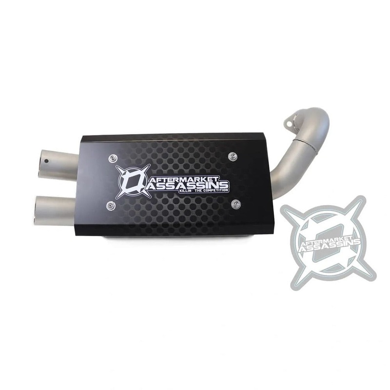 Aftermarket Assassins ’18+ Polaris Ranger XP 1000 Stainless Slip-On Exhaust Rear Mount Only