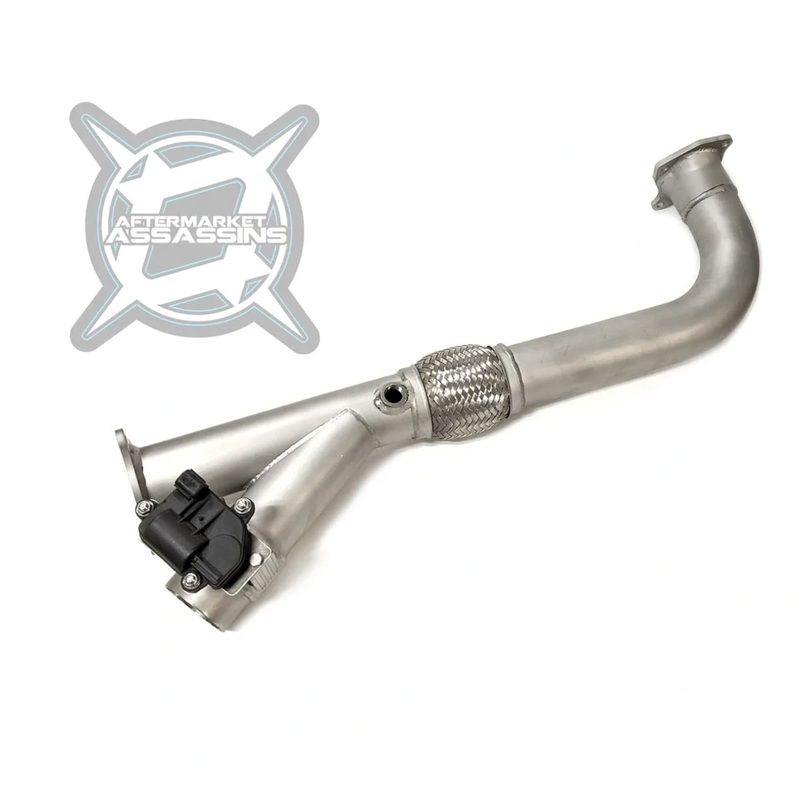 Aftermarket Assassins Polaris RZR Turbo 2.5 Electronic Side Dump Cutout Exhaust Head Pipe