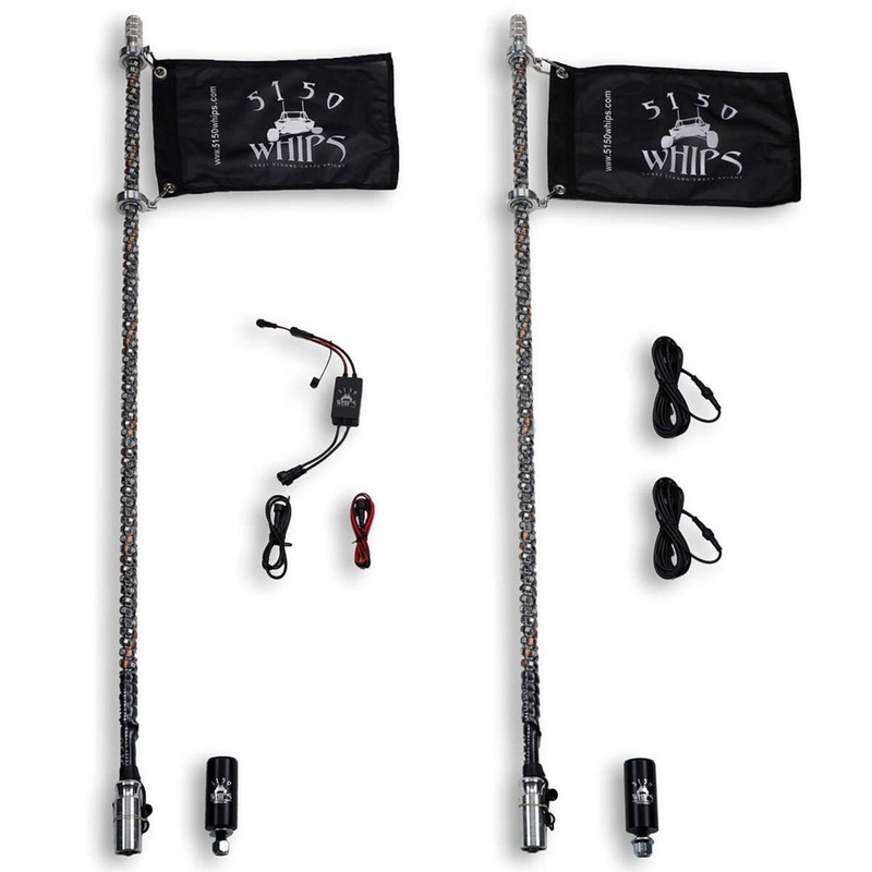 5150 Platinum 2x 187 LED Whips – 1 Pair