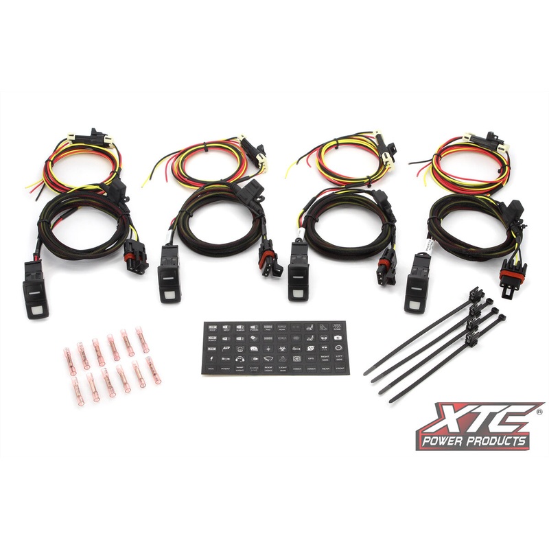 XTC Power Polaris Ranger XD 1500 Light Duty Switch System for in Cab PULSE Bus Bar – 4-Pack