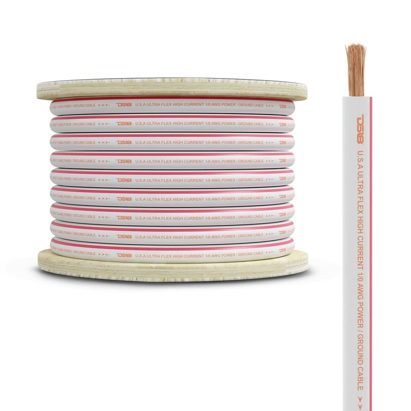DS18 0-GA Marine Grade Tinned 100% Copper OFC Power Wire – 25 Feet