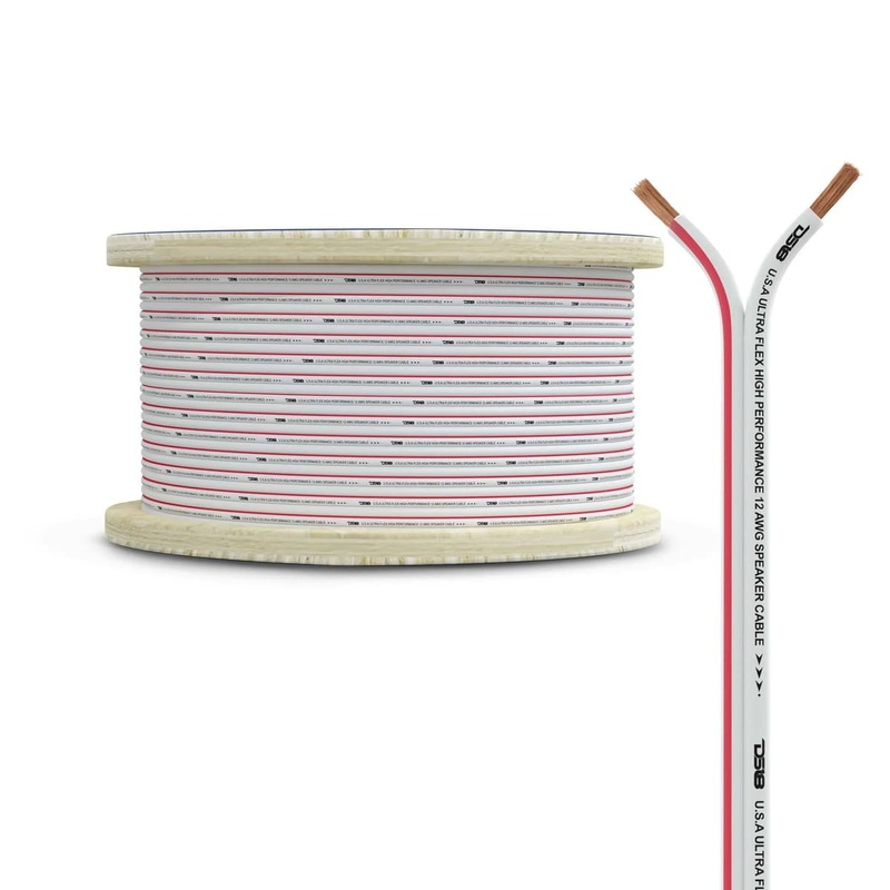 DS18 12-GA Marine Grade Tinned 100% Copper OFC Speaker Wire -150 Feet