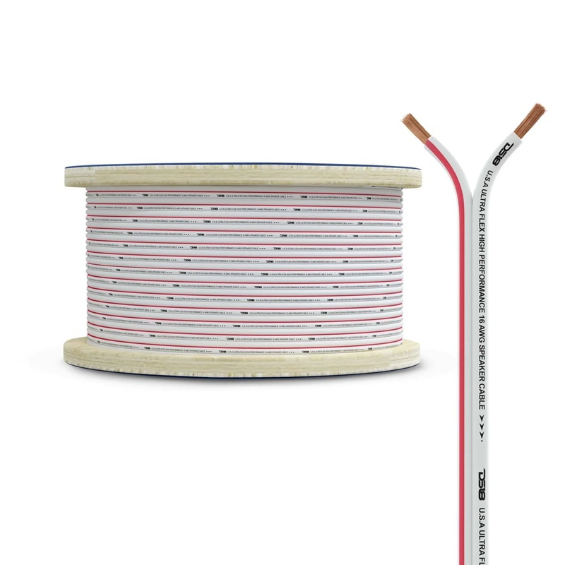 DS18 16-GA Marine Grade Tinned 100% Copper OFC Speaker Wire – 150 Feet