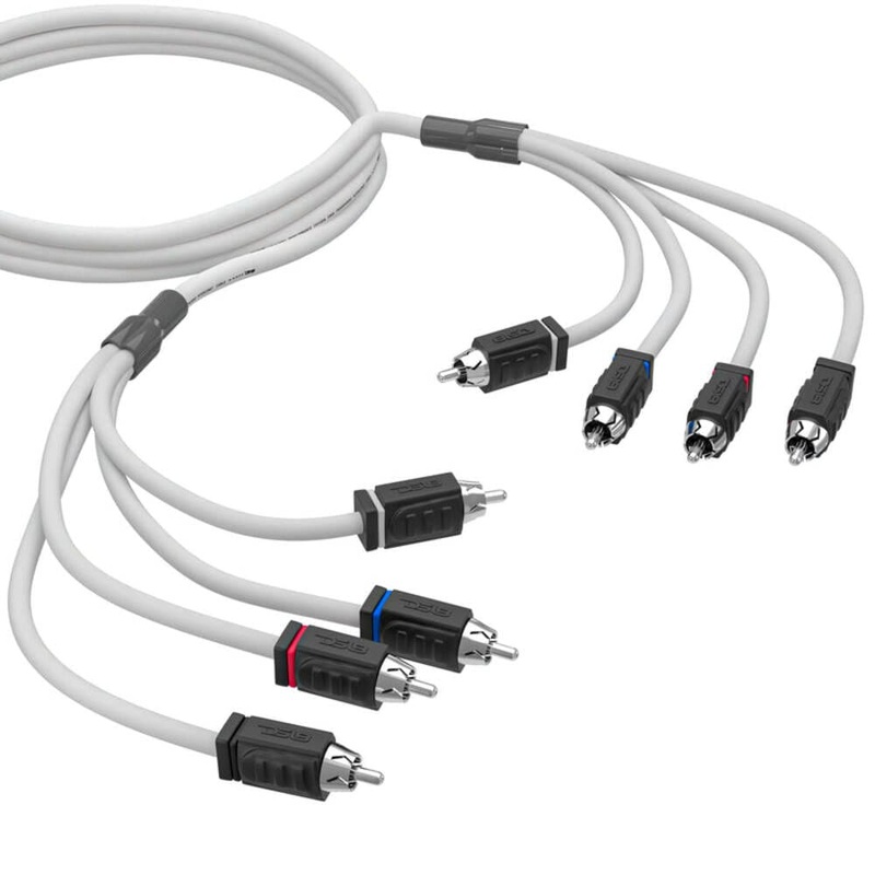 DS18 4 Channel Marine Grade Tinned 100% Copper OFC RCA -6 Feet