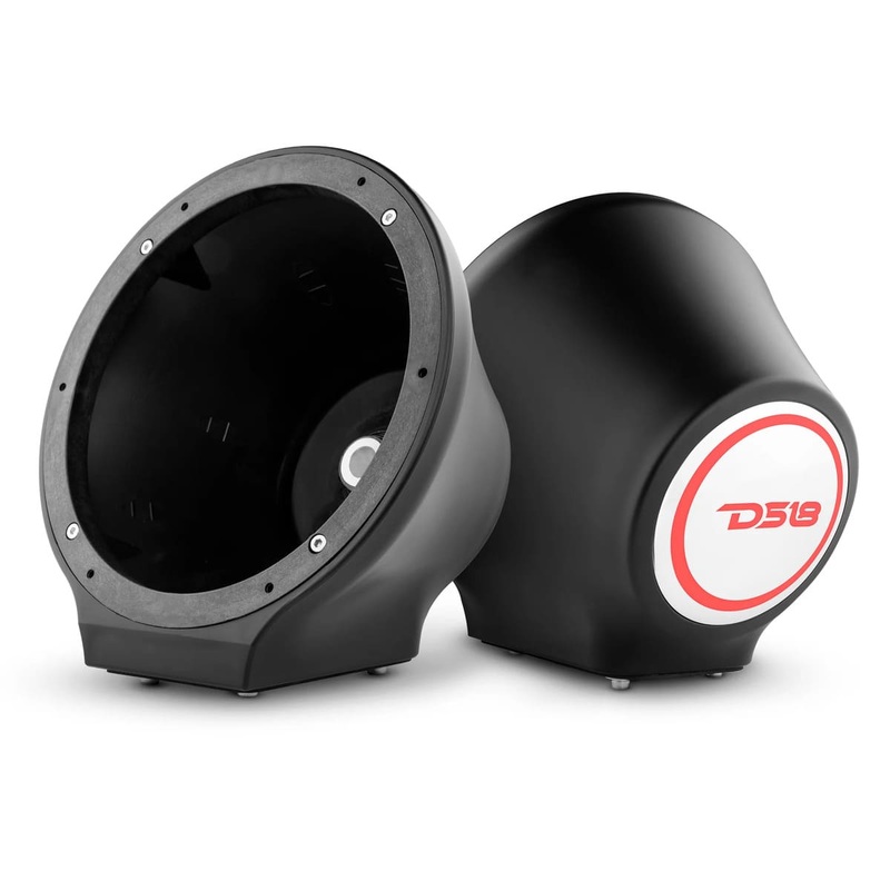 DS18 8 Universal Flat Mount Kick Panel Speaker Pod w/ RGB LED Lights