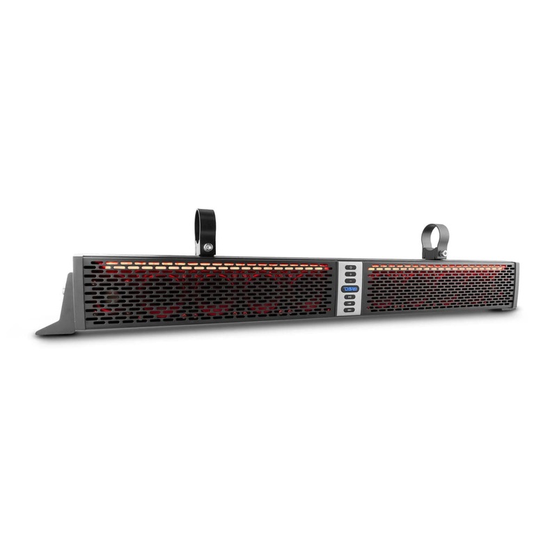 DS18 HYDRO SBAR35BT 35 Marine Water Resistant Amplified With Bluetooth Sound Bar Speaker System RGB LED Lights 10 Speakers 800 Watts