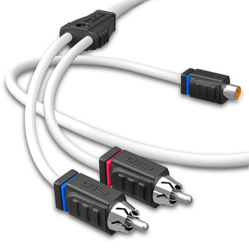 DS18 Marine Grade Tinned 100% Copper OFC 1 Female to 2 Male Spliter RCA
