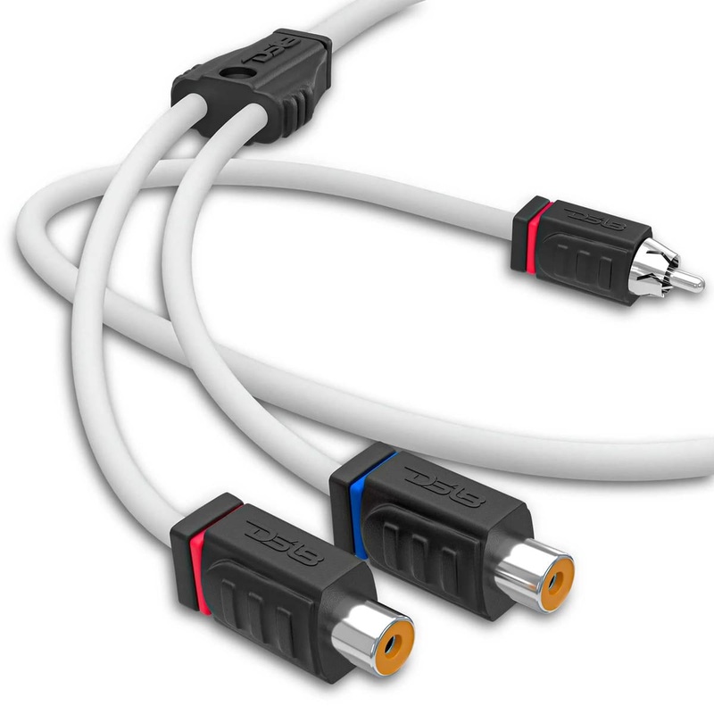DS18 Marine Grade Tinned 100% Copper OFC 2 Female to 1 Male Spliter RCA