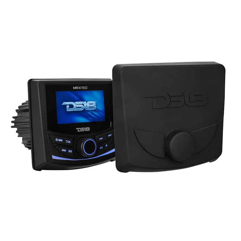 DS18 Marine & Powersports Headunit 2 Zones, 4 Volts Output, BT, RDS 4 X 50 Watts 3 Color TFT Screen