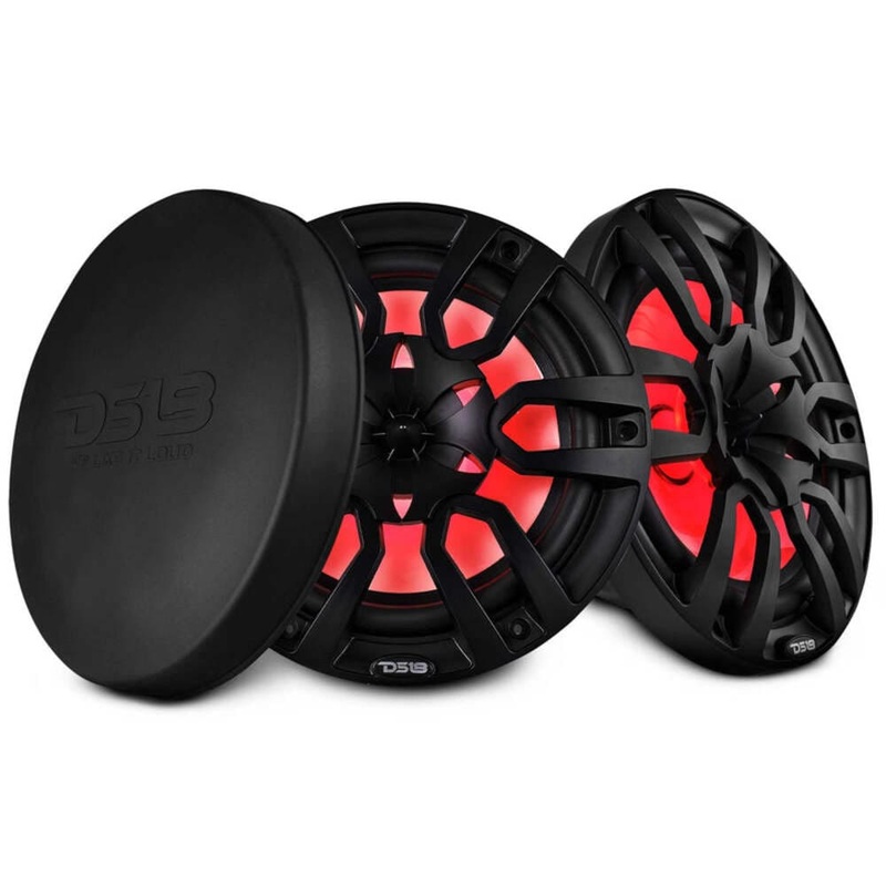 DS18 NXL 10 2-Way Coaxial Marine Speaker w/ 200 Watts RMS 4-Ohm RGB LED Lights
