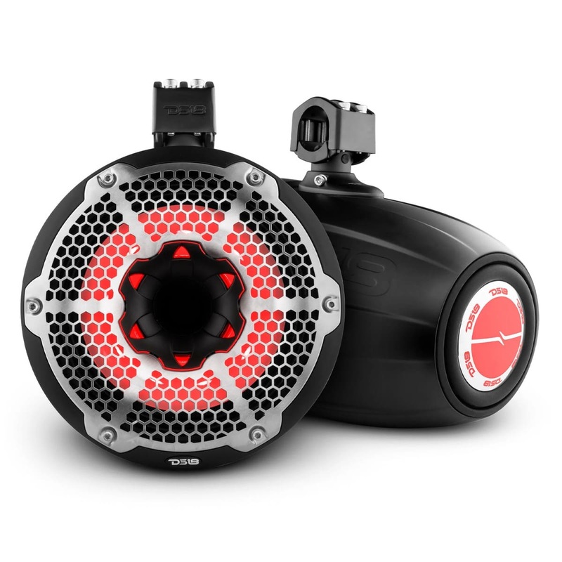 DS18 NXL 10 Neodymium Towers with Built-in Passive Radiator, 1 Driver & 300 Watts RMS RGB LED