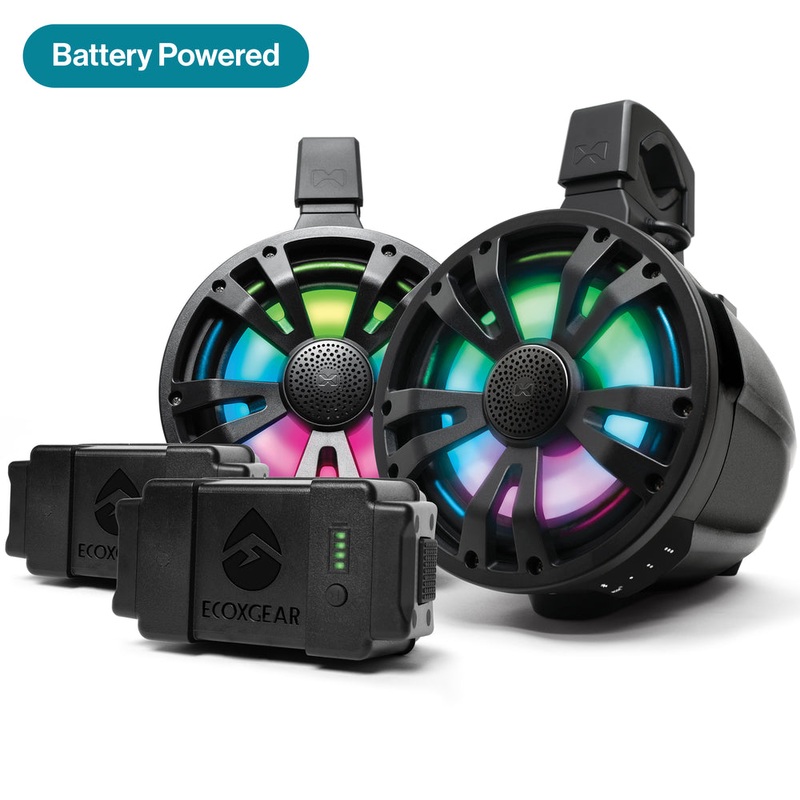 EcoXgear TBB8 – 2 Battery Powered Bluetooth Amplified ExtremeTower Speakers