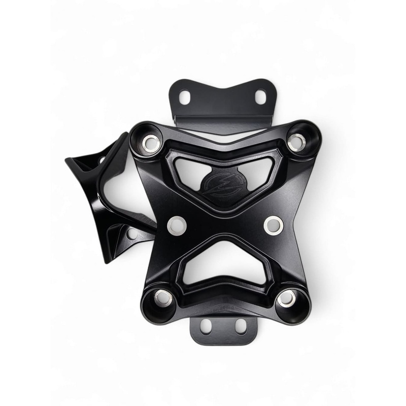 Elektric Offroad ’22+ Can-Am Maverick X3 10 Bolt Radius Rod Plate with Pull Hook – Black