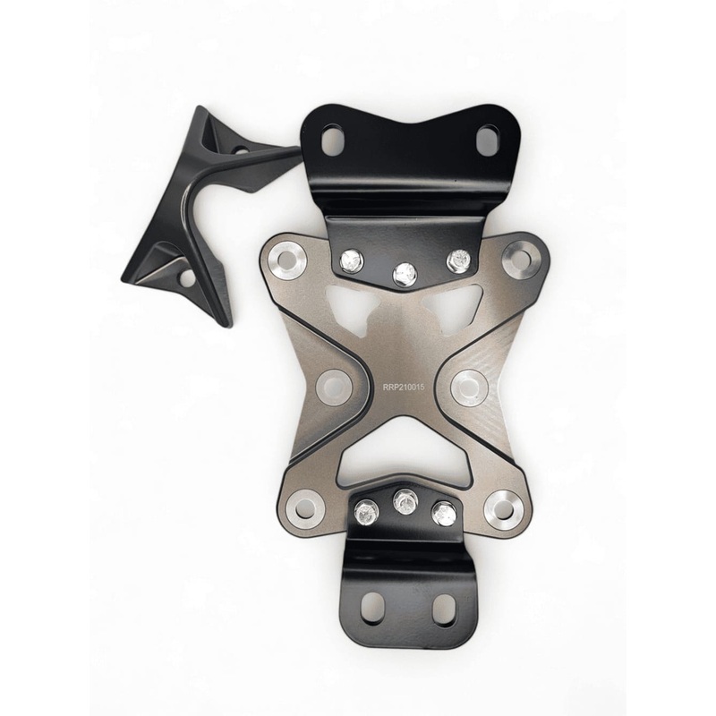 Elektric Offroad ’22+ Can-Am Maverick X3 10 Bolt Radius Rod Plate with Pull Hook – Gun Metal